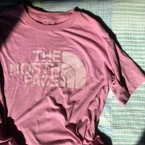 the north face half dome short sleeve women's t-shirt - heather pink - xs